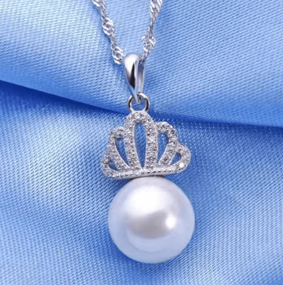 Crown Pearl Necklace Set